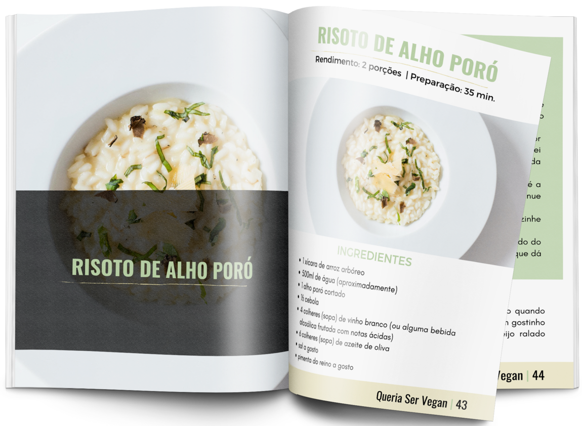 Risoto de Alho Poró – receita do ebook
